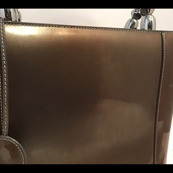 Auth Christian Dior Maris Pearl Patent Leather Bag - Picture 14 of 16